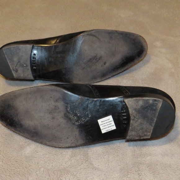 John Lobb Paris Bespoke Black Leather Suede Saddle Oxfords 9.5 US & Shoe Trees main image 15